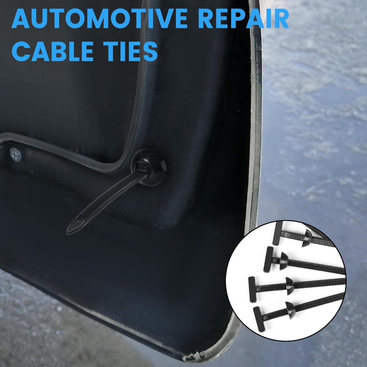 100 Pcs Nylon Universal Cable Tie Buckle - New T Multifunctional Nylon Zip Ties With Pin & Button Design Plastic Cable