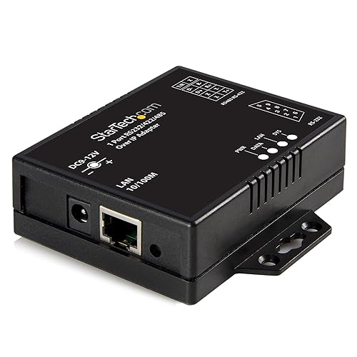 StarTech NETRS2321E 1 Port RS-232/422/485 Serial over IP Ethernet Device Server