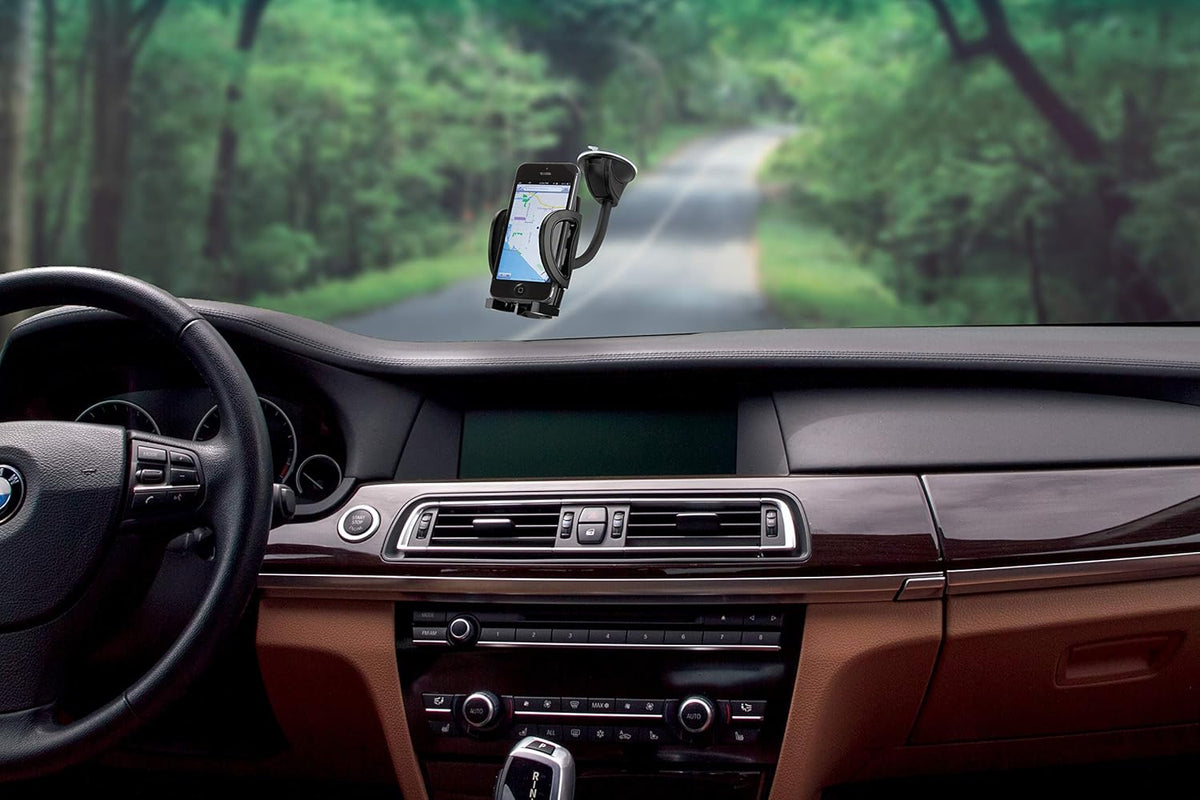 Scosche IHW10 4-in-1 Car Phone Holder, Windshield, Dashboard, Vent, Cup Mount