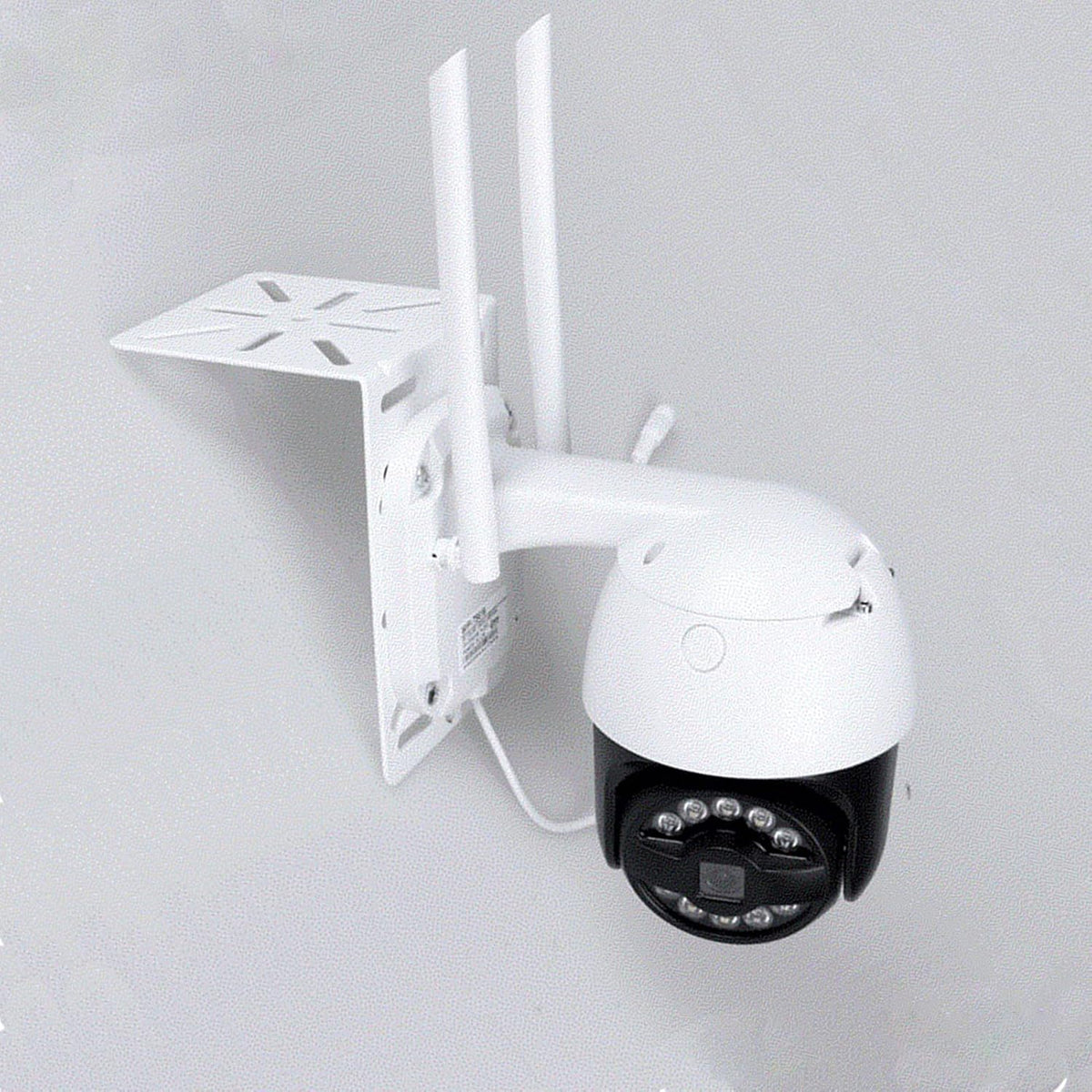 WiTi L-Shape Wall and Ceiling Mount Bracket for CCTV Cameras, Solid Metal Holder for Security Surveillance