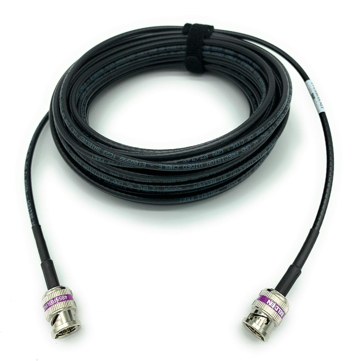 AV-Cables 12G 4K HD SDI BNC - BNC Cable 4855R Mini RG59 (10ft, Black)