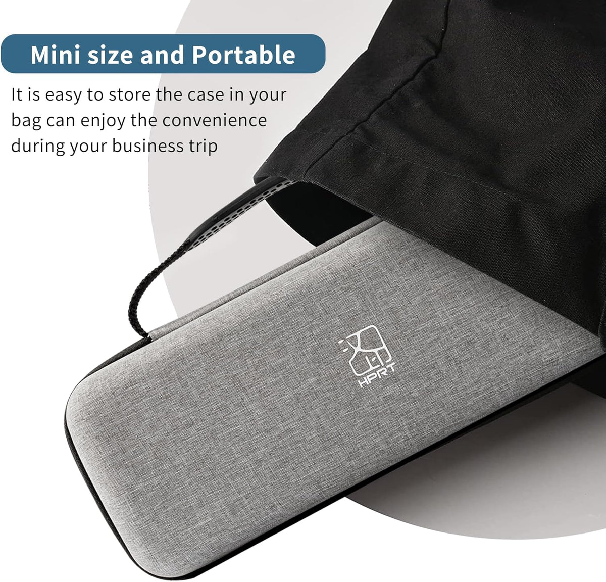 HPRT Portable Carry Case Compatible Pooolitech MT810 Portable Printers Waterproof Shockproof Scratch Resistant Compact Lightweight
