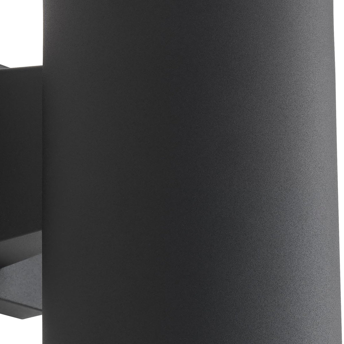 Cylinder Collection 5" Modern Outdoor Wall Lantern Light Black