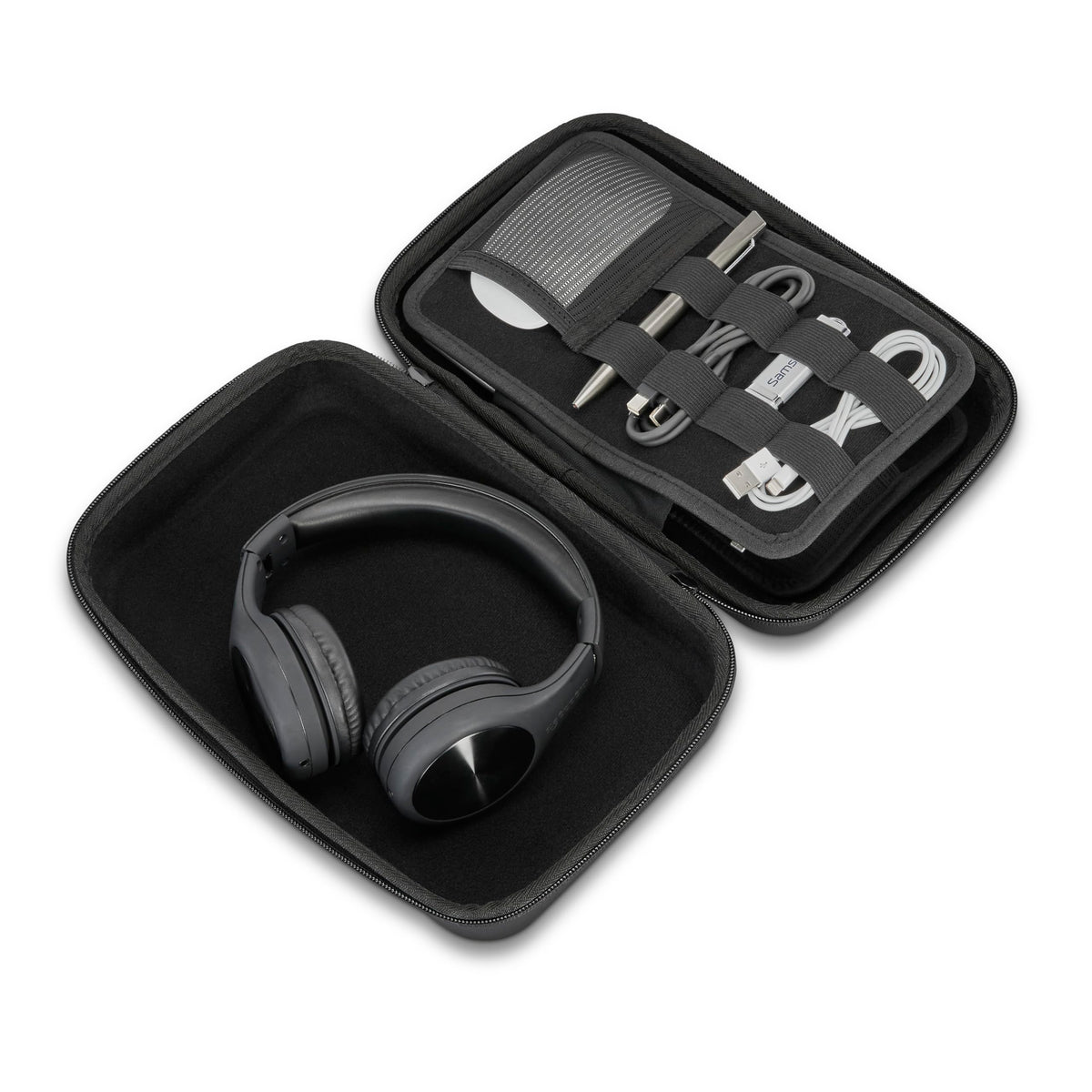 Samsonite Travel Tech Case - Large Size Travel Case for Headphones, Chargers, Mouse, Stylus - Black