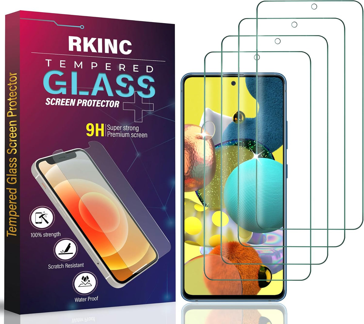 Samsung Galaxy S20 FE 5G Screen Protector [4-Pack] - 0.33mm Tempered Glass, Anti-Scratch, Bubble-Free, Lifetime
