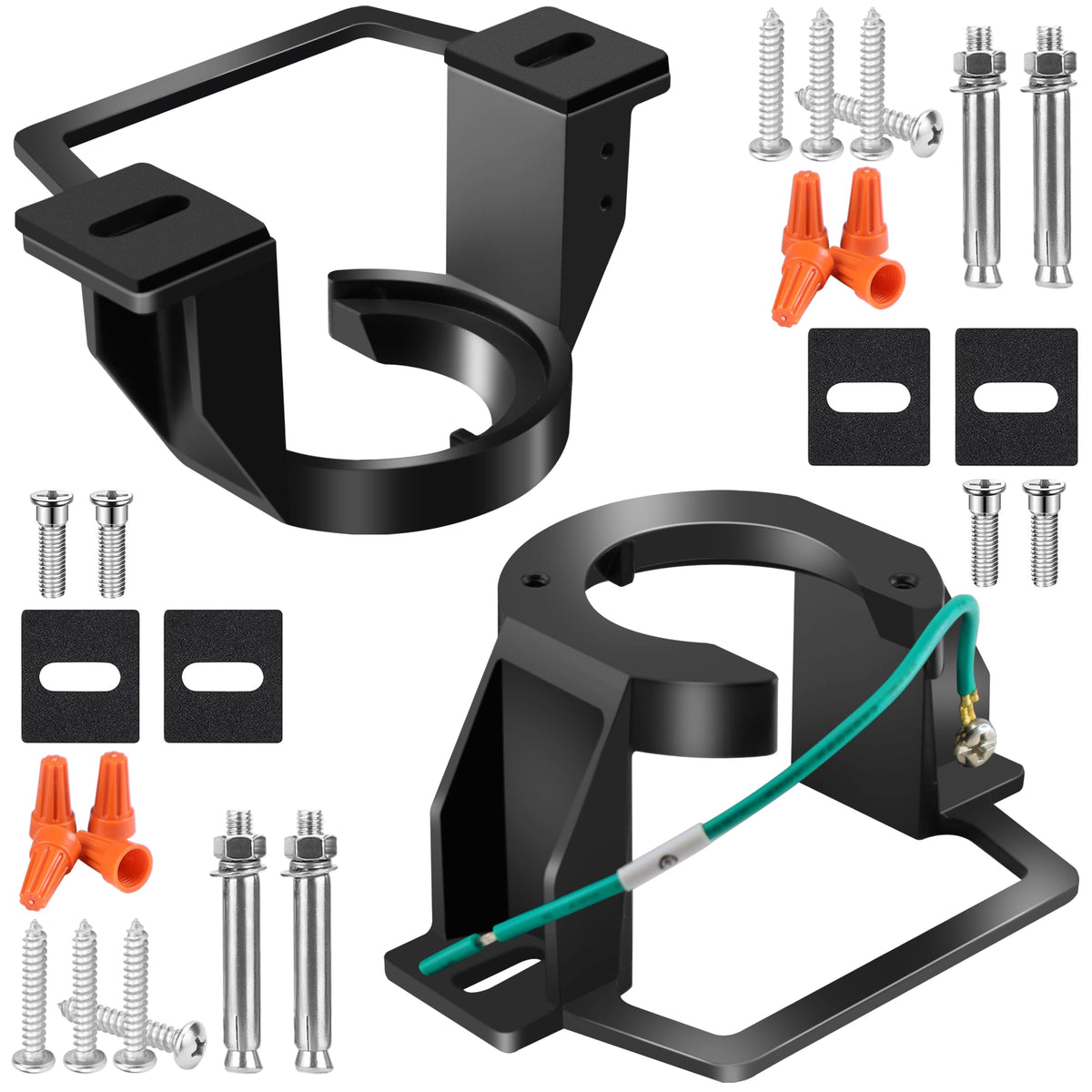 AICWIOO 2 Pack Ceiling Fan Mounting Bracket, Value Set Cast Aluminum Sloped Ceiling Mount for