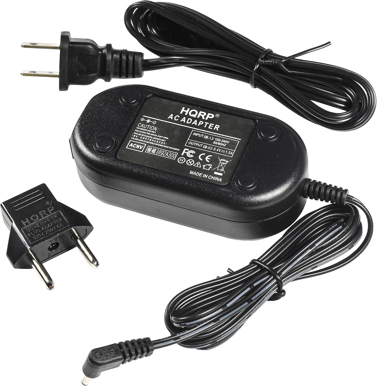 HQRP SC-L810 SCL810 AC Power Adapter for Samsung / Camcorder - (incl. USA Plug & Euro Adapter)