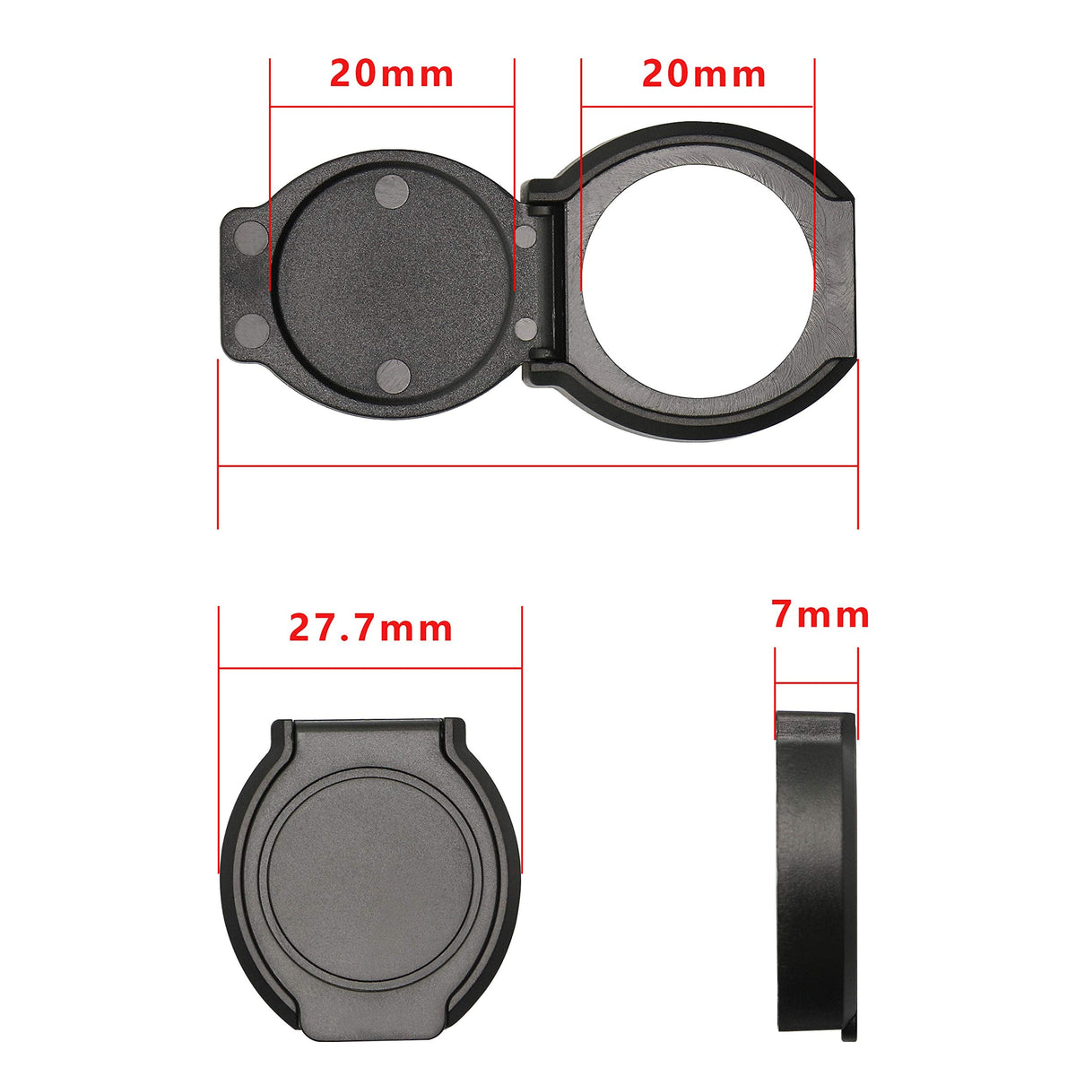 Webcam Lens Cap,Gelrhonr Webcam Privacy Cover for HD Pro Webcam C920 C922 C930e,Protecting Your Privacy Security 2PCS (Black-Large)