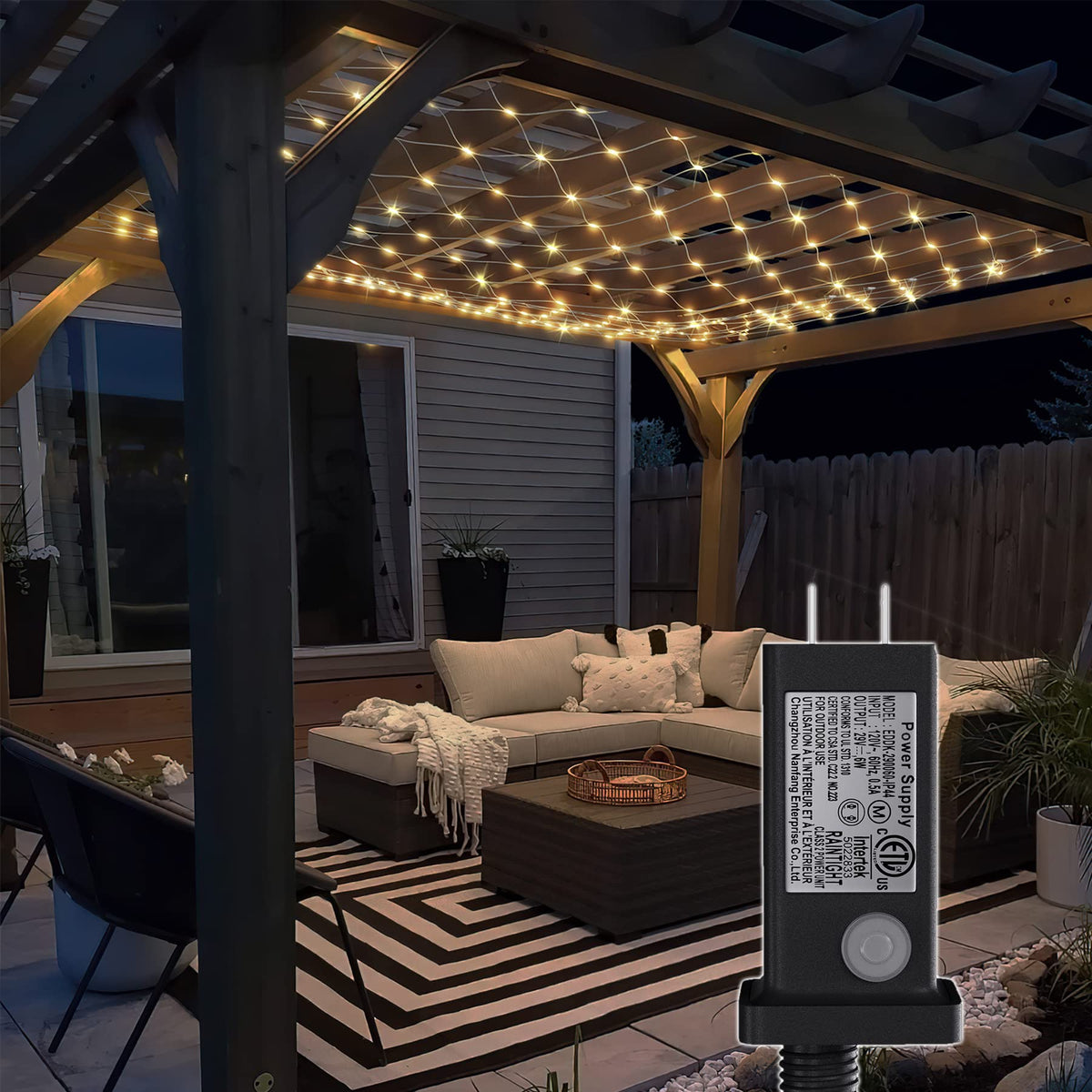 Eueasy LED Lights Outdoor net Lights String