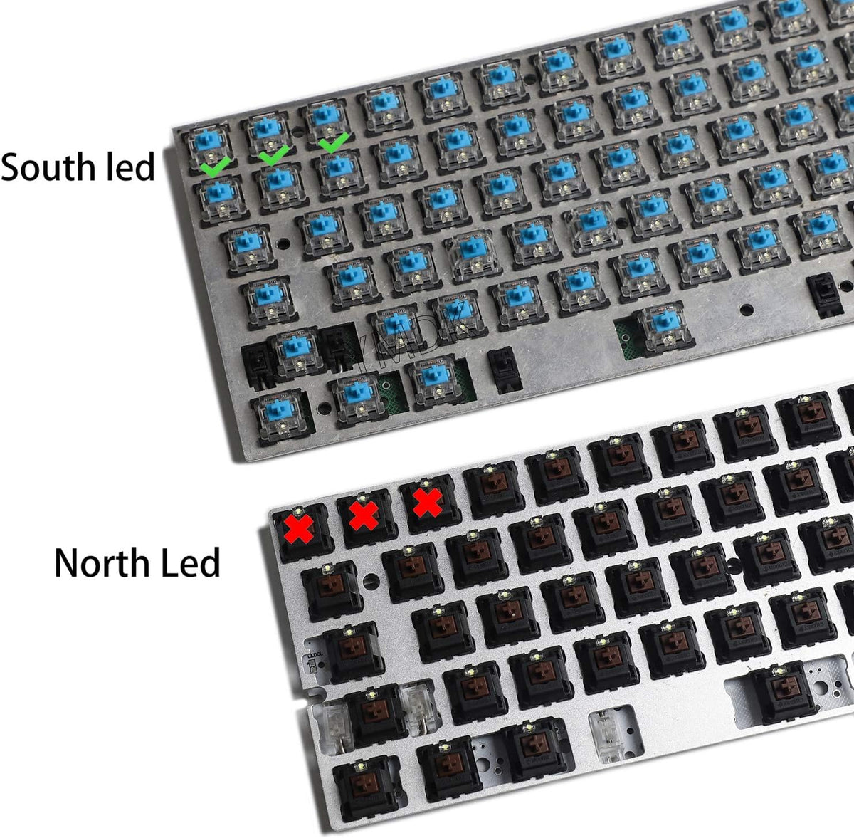 Black OEM Profile PBT Double Shot 104 Side-lit Shine Through Translucent Backlit Keycaps for MX Mechanical Keyboard