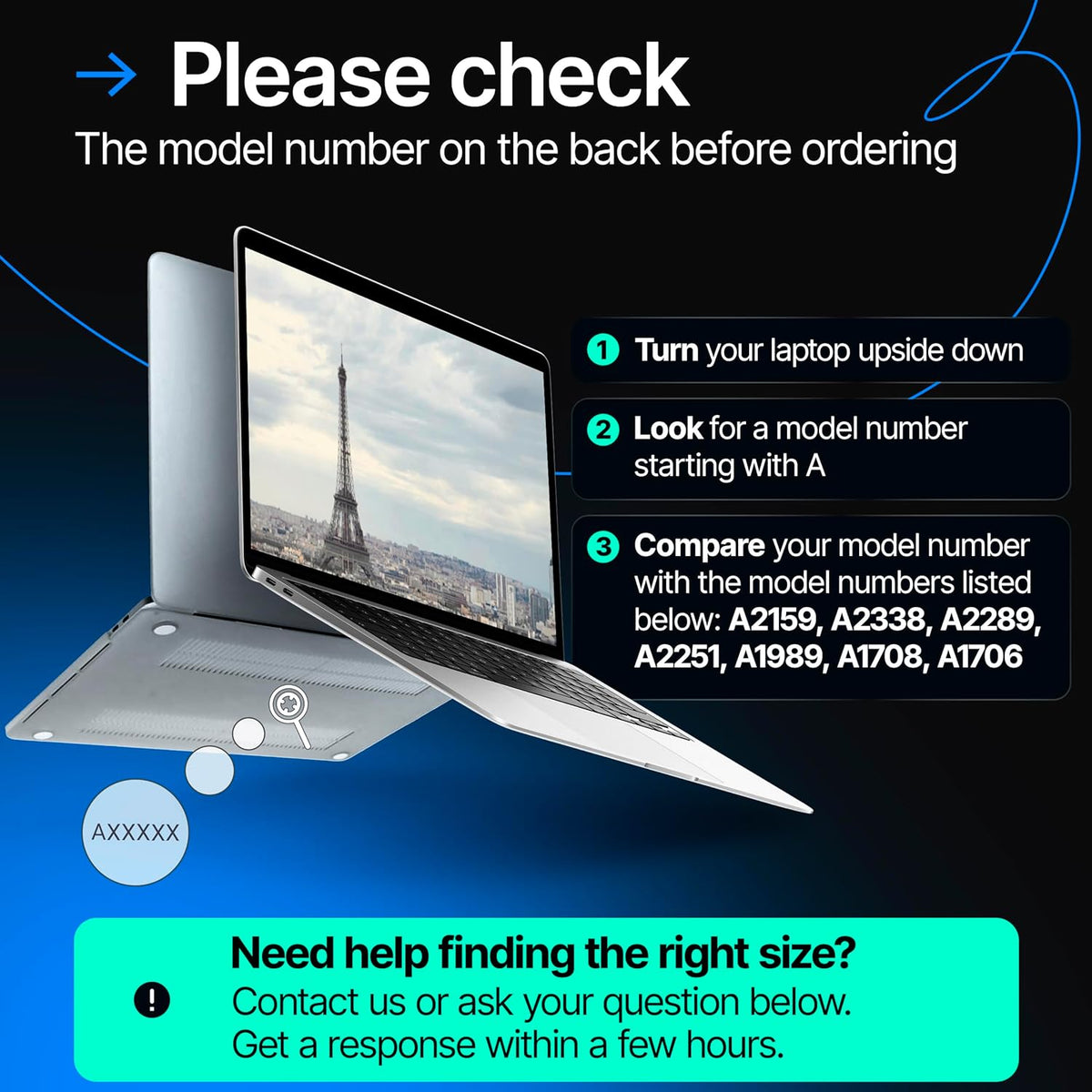 Magnetic Privacy Screen Compatible with MacBook Air 13" 2016, 2017, 2018, 2019, 2020, 2021, 2022, 2023, M1, M2 Anti-Blue Light Laptop Screen Protector Filter Blue Light Blocking Filter