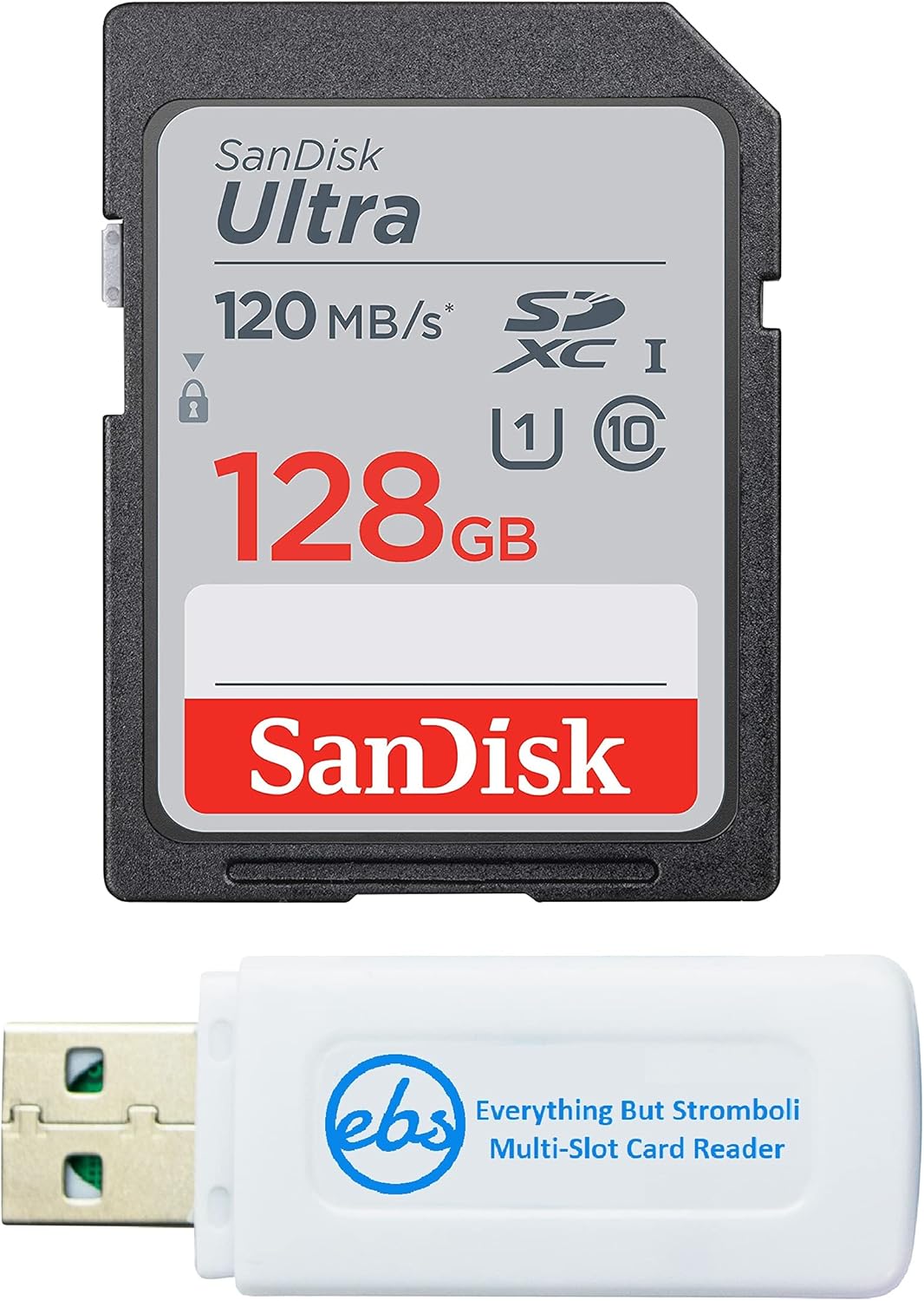 SanDisk Ultra SDXC 12GB SD Card for Nikon Compact Camera, Works with P950, W150, B600, A1000 Class 10, Bundle with (1)