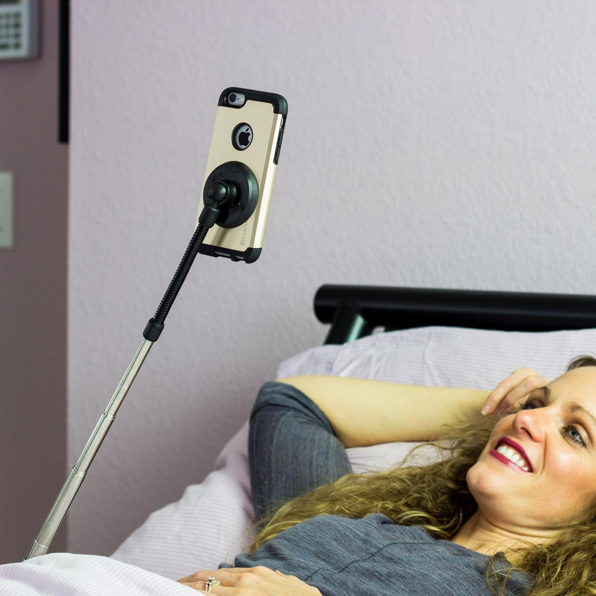LEVO Extend Your Phone - Hands Free Mobile Phone Holder Stand Mount Tripod Selfie Stand for Best Smartphones in Your Chair, Bed, Recliner, Table, Desk, Home, Beach and Travel iPhone, Galaxy, Nexus