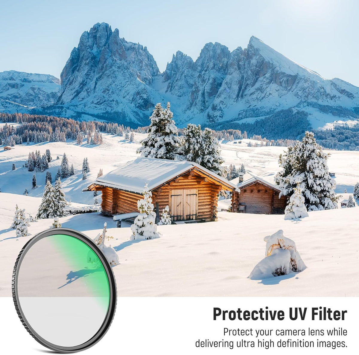 NEEWER 86mm UV Protection Camera Lens Filter - Multi Coated HD Optical Glass, Aluminum Alloy Ultra Slim Frame, Water