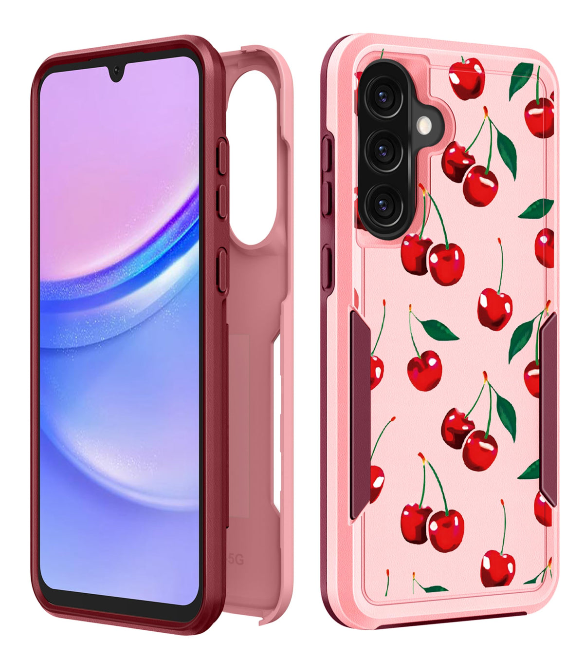 Plakill For Galaxy A36 5G Phone Case Women - Cute Girls Cover Girly Kawaii Aesthetic Unique Design Cheery Heavy Duty Protective