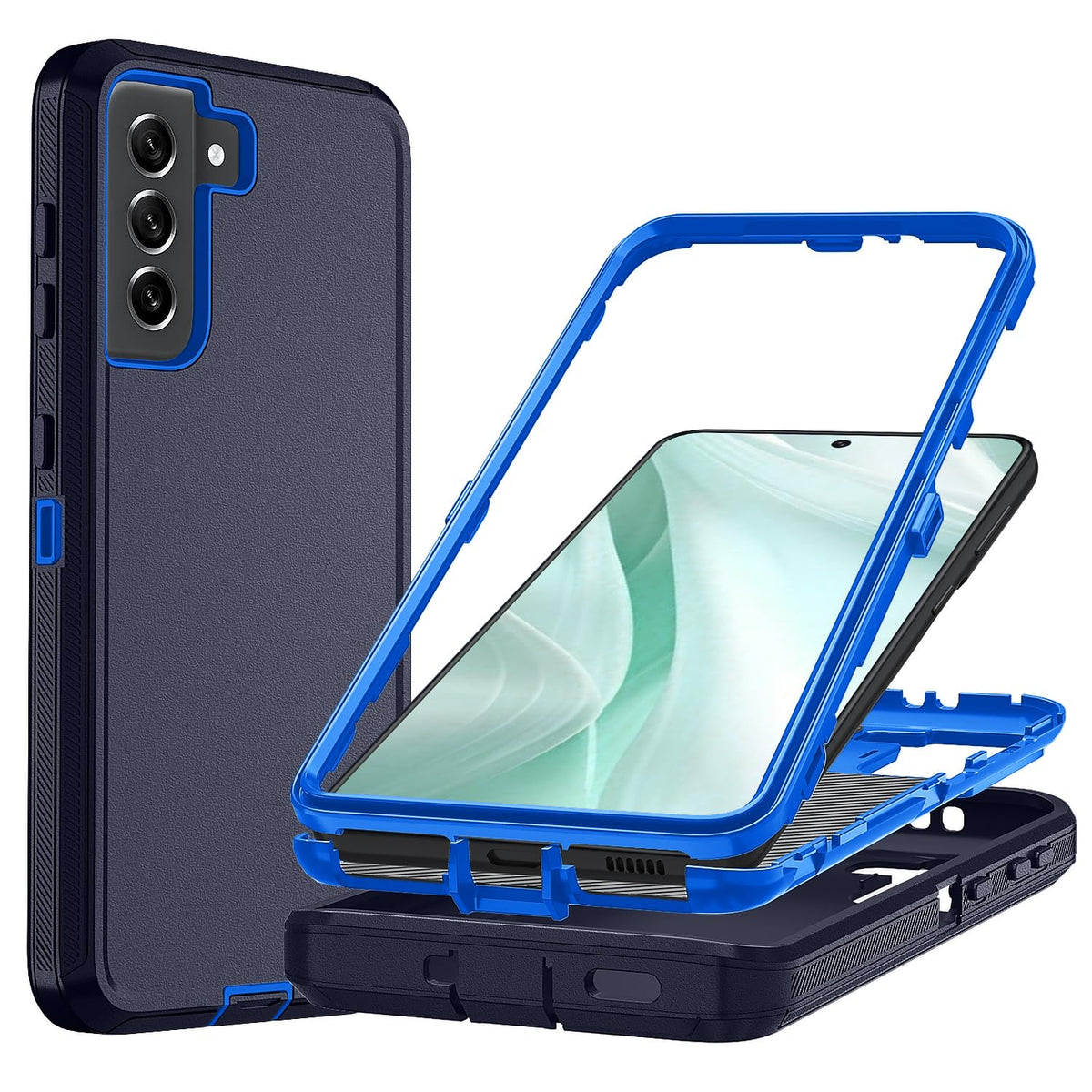 Ylzhe For Galaxy S21 Plus Case,[No Screen Protector] Protective Cases Samsung Galaxy S21 Plus Phone Case,3 In 1 Shockproof Tpu H