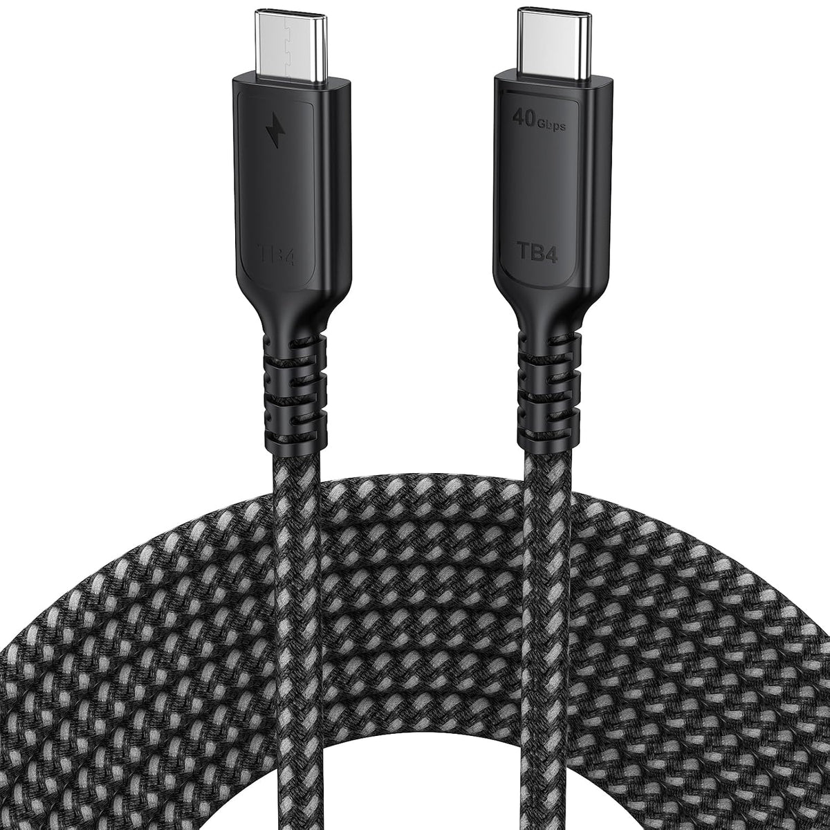 4 10ft, USB4 40Gbps 8K@60Hz/4K@120Hz 240W 4/3 USB Cable High Speed Data Transfer, Display Charging USB C Data Cables