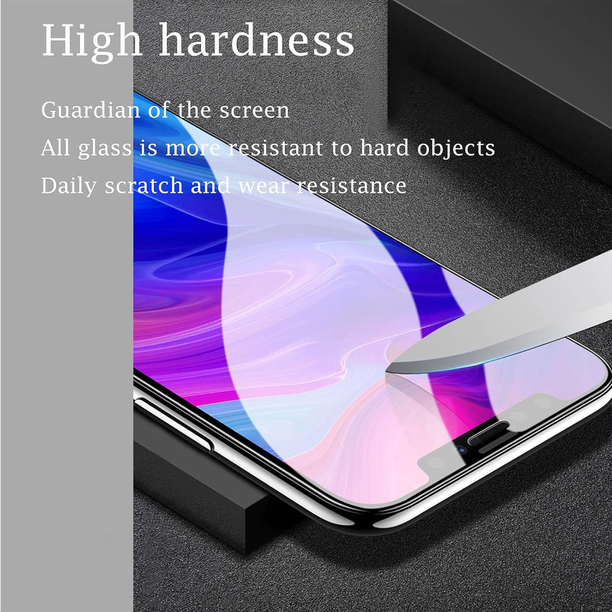 [3 Pack] Tempered Glass Screen Protector for Cubot Kingkong AX (6.58") with 2.5D Arc Edges, HD Bubble-Free