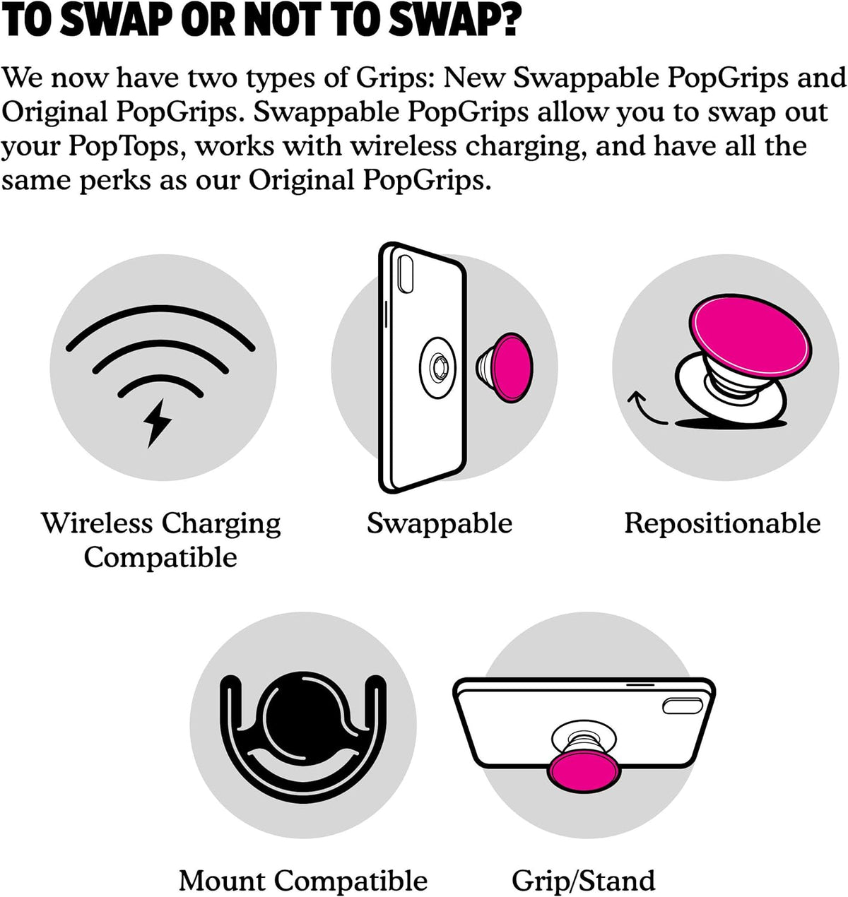 PopSockets Phone Grip with Expanding Kickstand, Mono Jungle for Phone