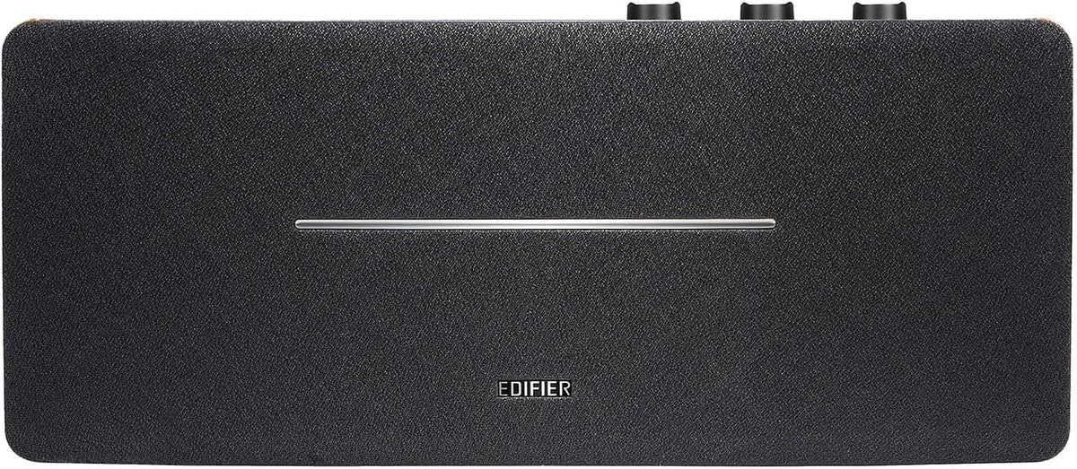 Edifier D12 Integrated Desktop Computer Speakers with Bluetooth 5.0, Wireless Stereo Tabletop Speaker 70 Watts RMS with Subwoofer Line Out, RCA, Aux Input for PC Monitor Laptop - Wooden Enclosure