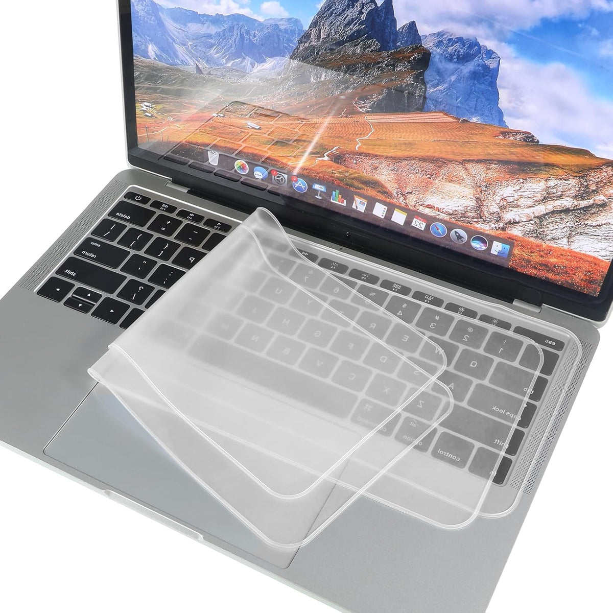 Gsbnjuy 2pcs 15.6"-17.3" 15.6" 16" 17.3" Universal Keyboard Cover Protector Skin for Laptop Notebook Clear Laptop