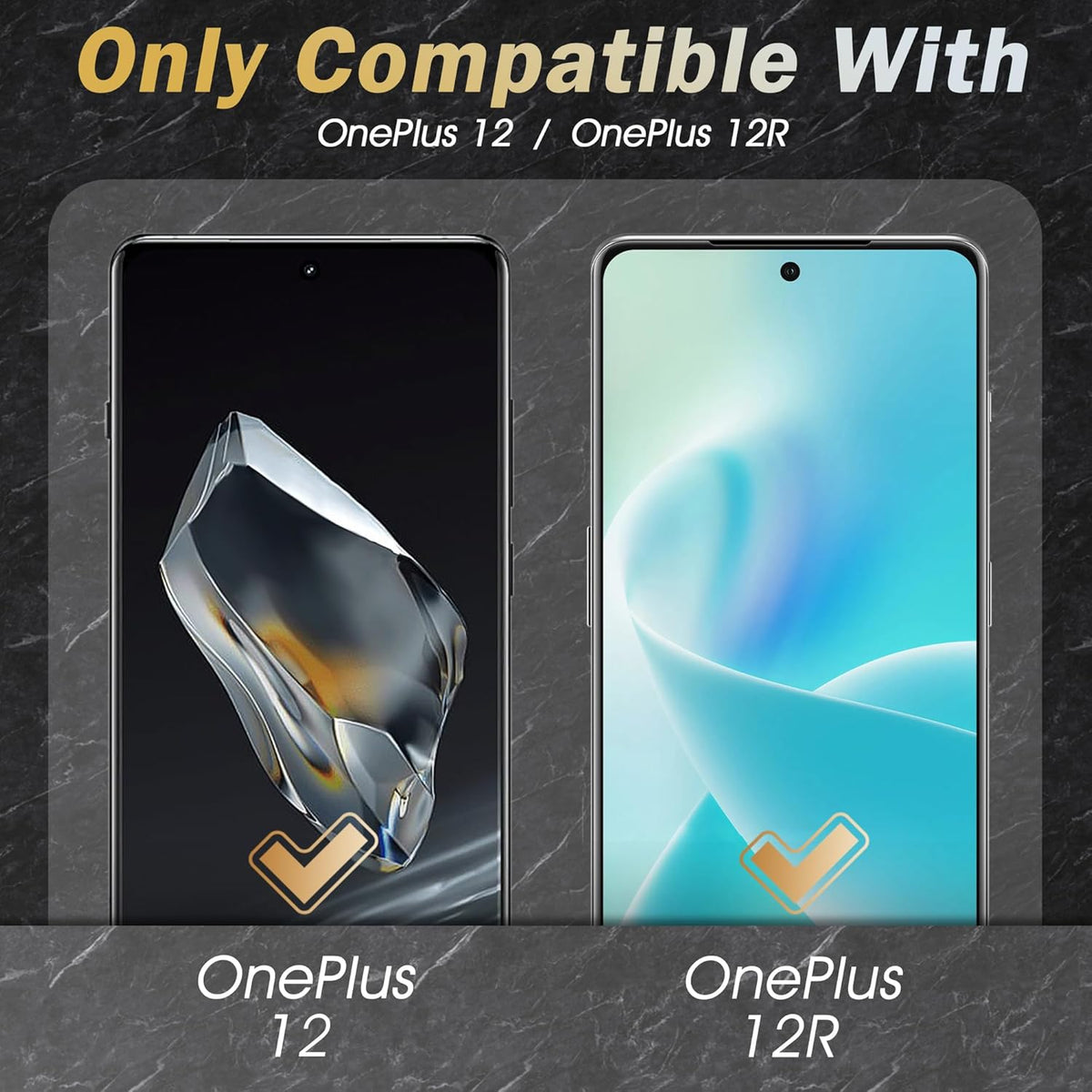 Premium TPU Screen Protector (2 Pack) for OnePlus 12 & OnePlus 12R, Anti-Scratch, Bubble-Free Quality.