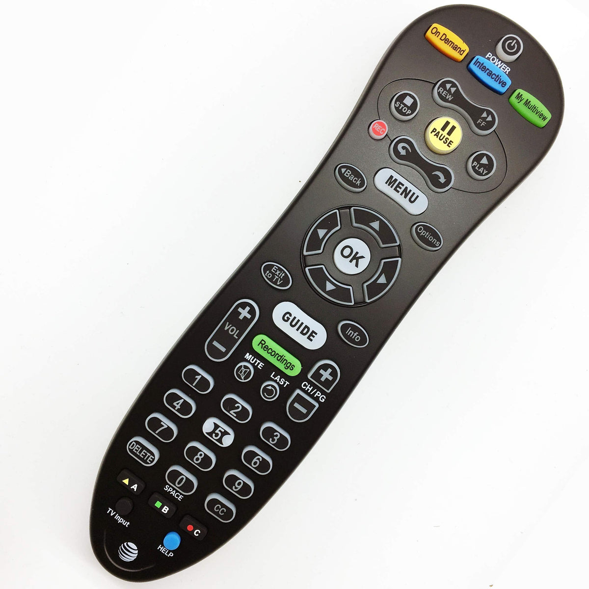 2 Pack AT&T UVERSE Multi- Functional DVR Black Remote Control