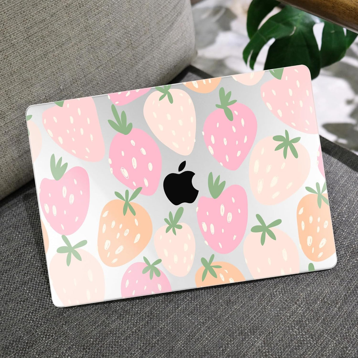 MEEgoodo Case for MacBook Pro 13 inch Case 2022 2021 2020 New A2338 M2/M1 A2251 A2289, Laptop Hard Shell with Keyboard & Camera Cover Compatible with 13 inch MacBook Pro, Cute Drawn Strawberries