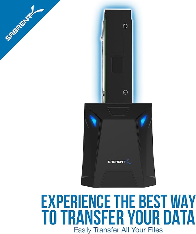 SABRENT USB 3.0 to SATA External Hard Drive Docking Station for 2.5 or 3.5' HDD SSD [Support UASP] (EC-UBLB)