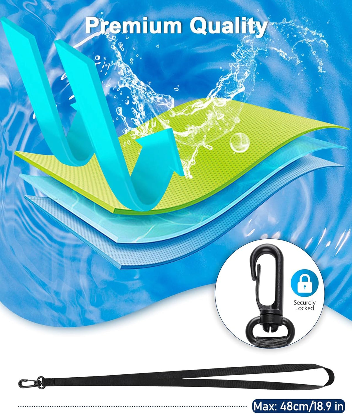 2025 Waterproof Phone Pouch: 3 Pack Cruise Ship Essentials Must Haves Dry Bag for Beach Vacation Essentials Accessories, Phone Case for iPhone 16 15 14 13 12 Plus Pro Max Galaxy - Pink+Green+Green