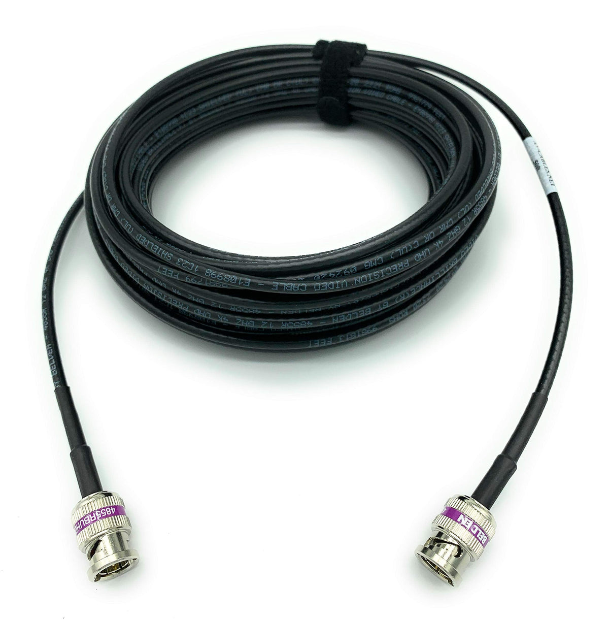 AV-Cables 12G 4K HD SDI BNC - BNC Cable 4855R Mini RG59 (6ft, Black)
