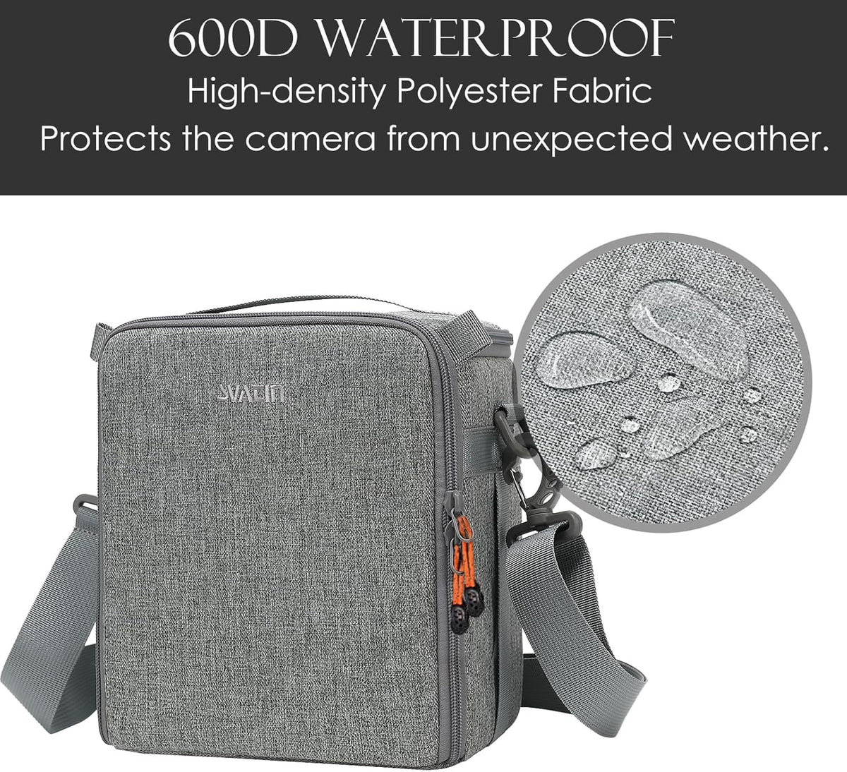 Mini SLR Camera Insert Bag, Shockproof & Pressure-proof Dual Opening Lens Cube Case, Compatible for Canon, Sony, Fuji