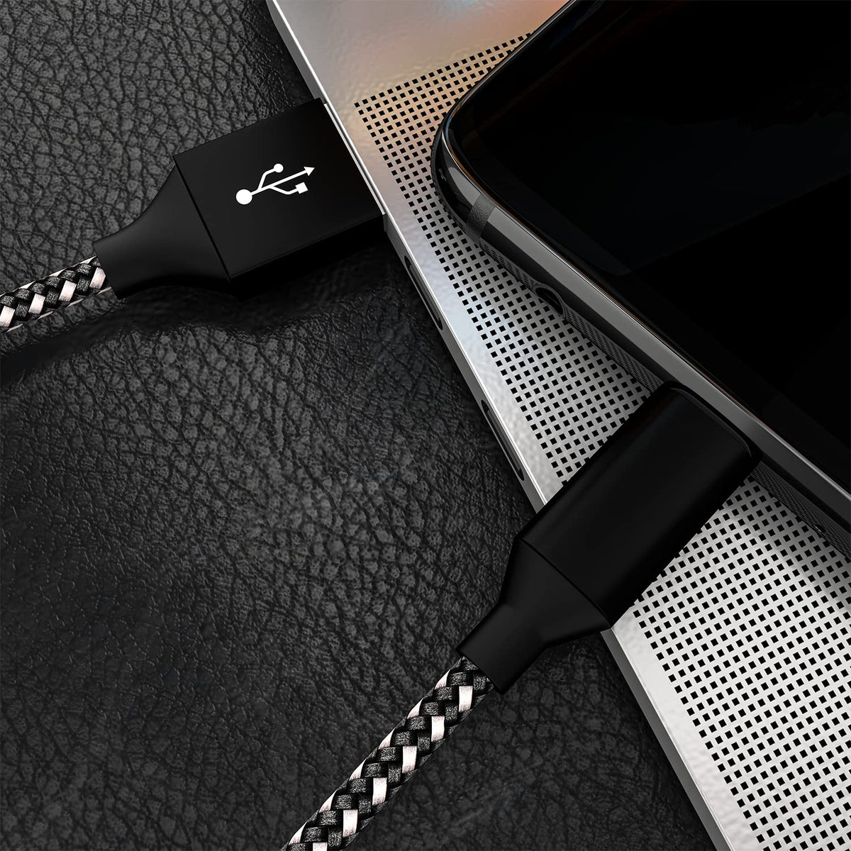 Micro USB Cable 6FT, Long Braided Fast Charging Sync Cord Compatible with Galaxy S7, S6 Edge, Kindle, Android