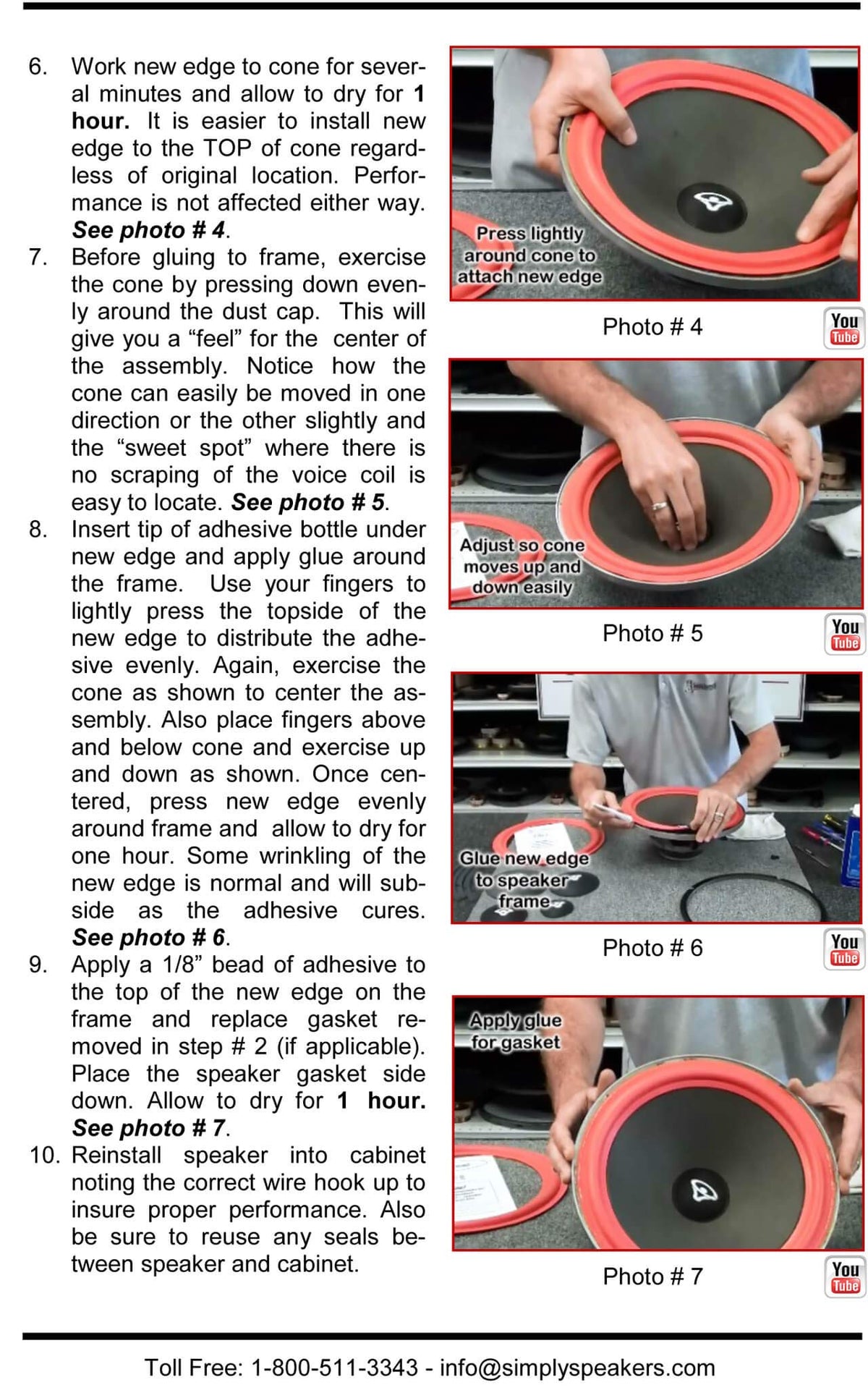 McIntosh 10 Inch Foam Speaker Repair Kit FSK-10A (Pair)