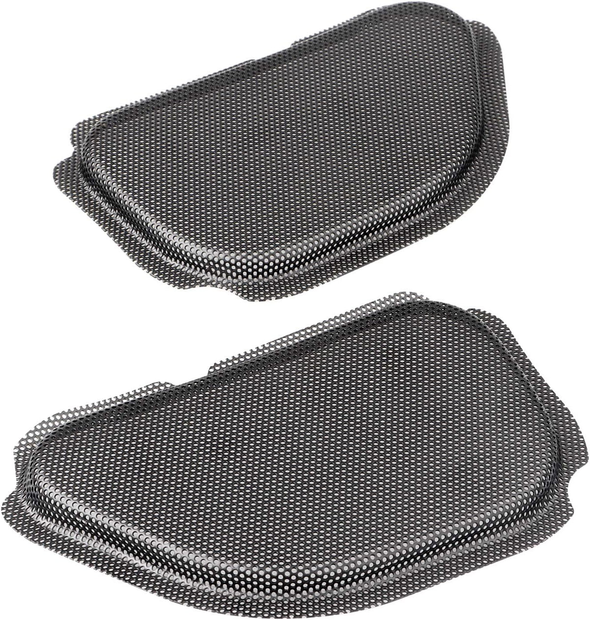 Black Metal Fairing Mesh Front Speaker Grills Cover Trim Replacement for Harley Road Glide FLTR (1998-2013)