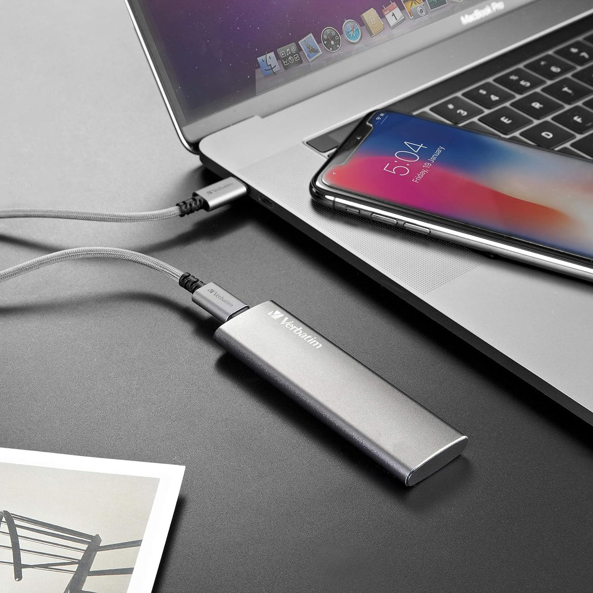Verbatim 2TB Vx500 Portable SSD External Hard Drive USB 3.1 Gen 2 – Space Gray