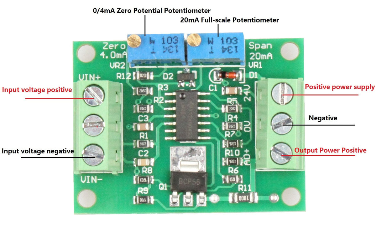 NOYITO Voltage to Current Module 0-2.5V to 0-20mA