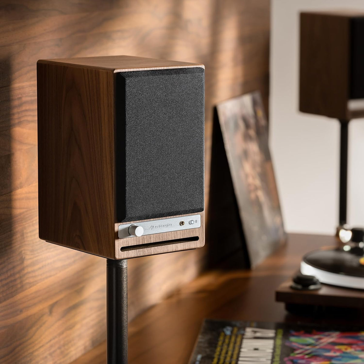 Audioengine HD4 24 Bit Bluetooth Bookshelf Speakers - TVs, Desktops, Stereos, Music, Movies and Gaming - Bluetooth aptX Adaptive 5.3