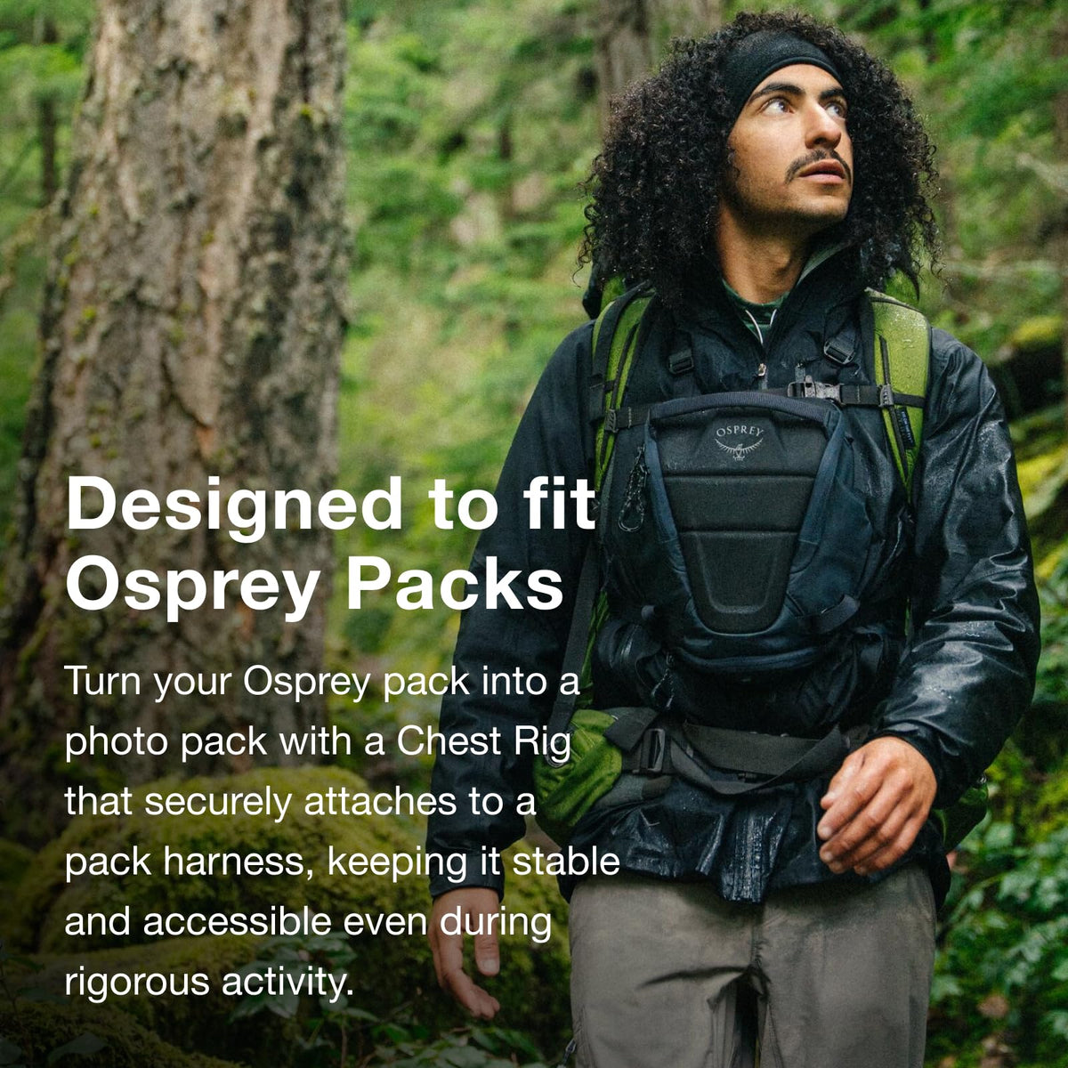 Osprey Camera Chest Rig, Charcoal Grey