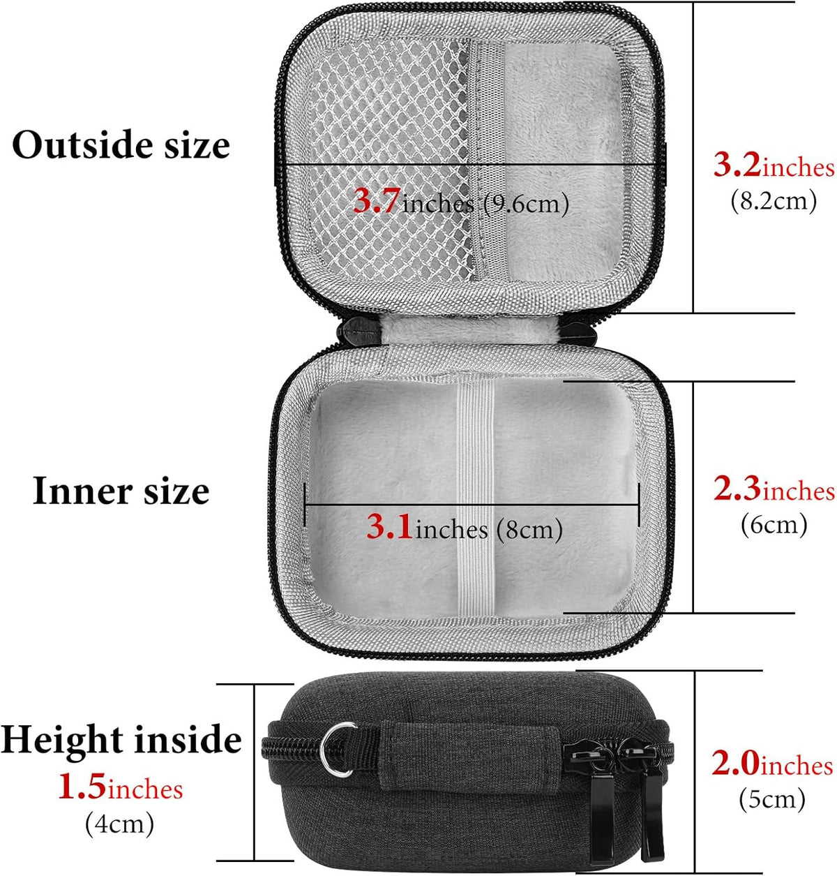 Geekria Shield Earbuds Case for Bang & Olufsen Beoplay E8 3rd Gen, E8 2.0 / E8 1.0 - Hard Shell Travel Bag