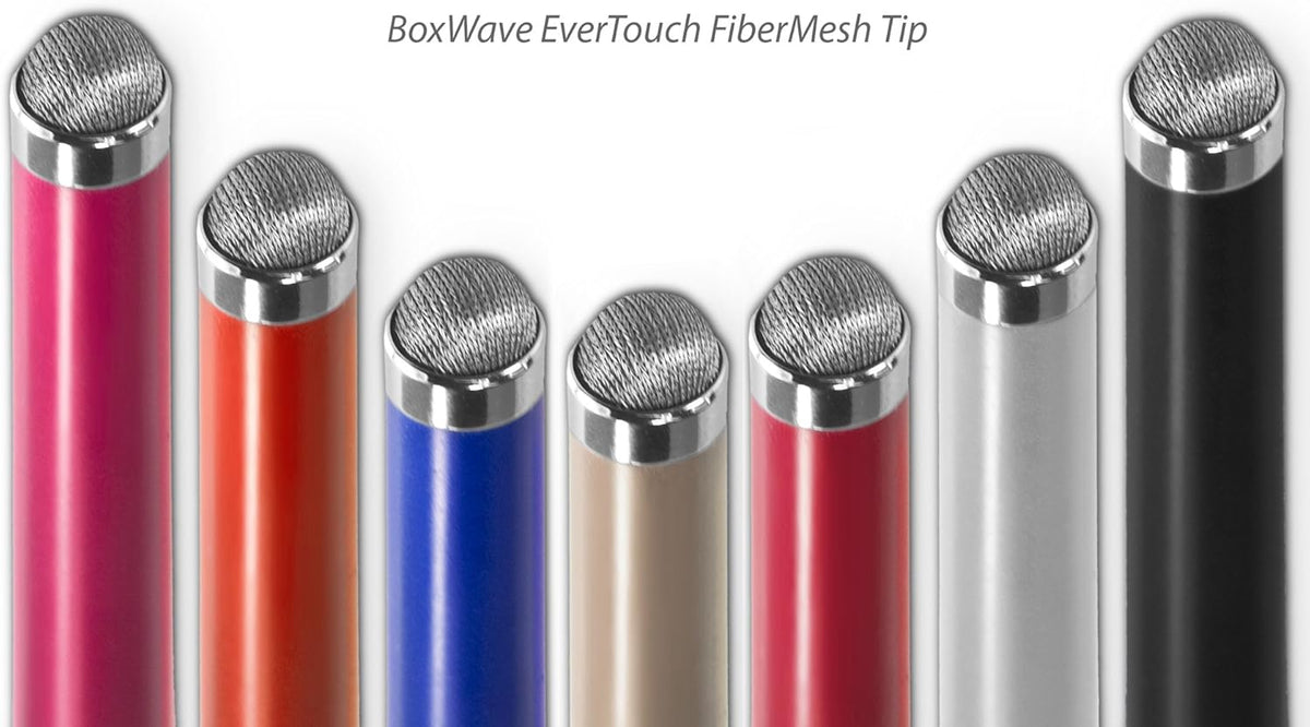 BoxWave EverTouch Stylus Pen for Getac T800 - Fiber Tip Capacitive Stylus, Jet Black