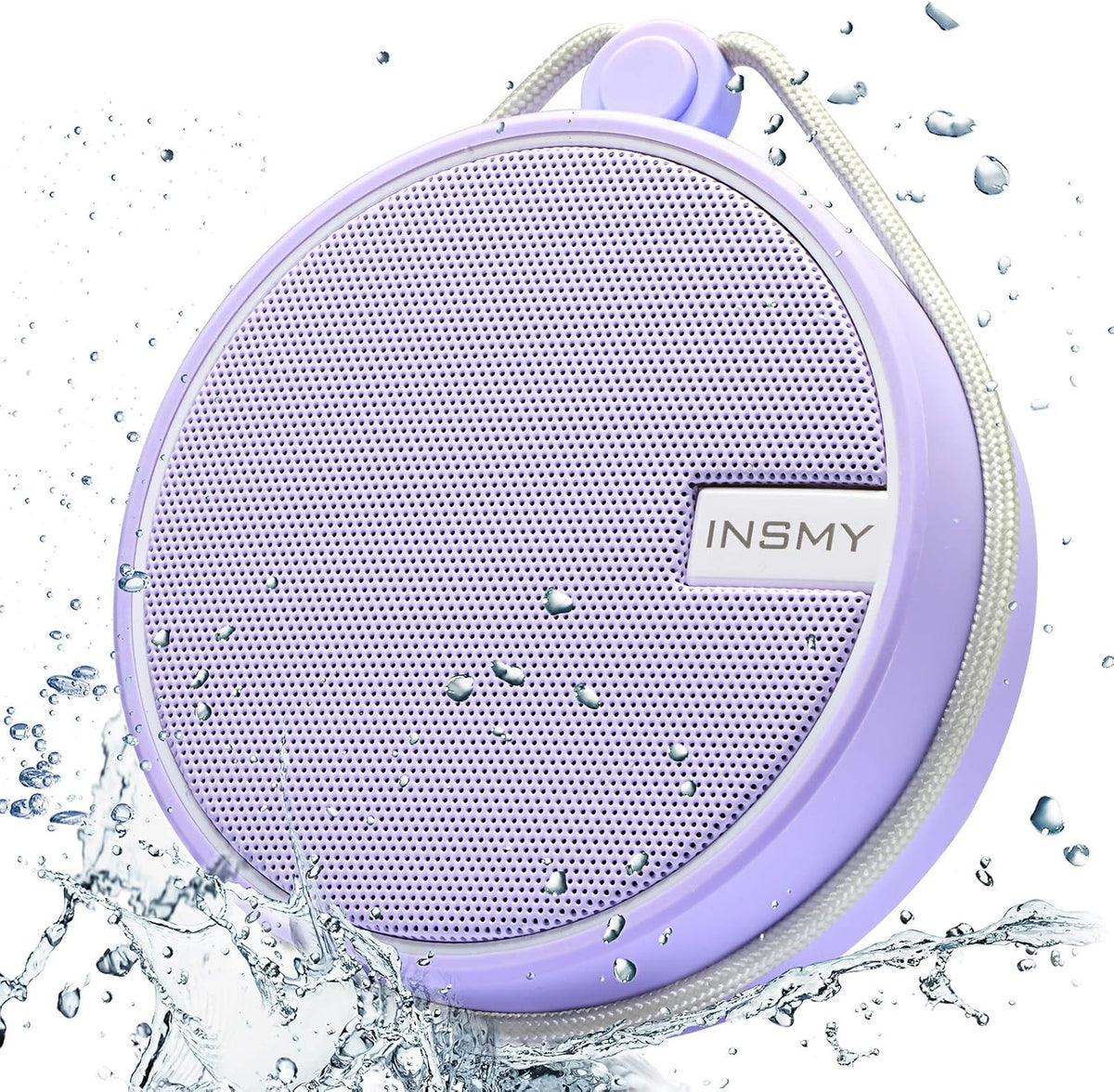 INSMY C12 IPX7 Waterproof Shower Bluetooth Speaker, Portable Small Speaker, Speakers Bluetooth Wireless Loud Clear