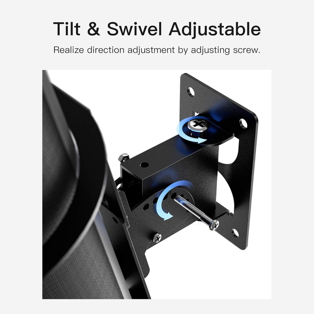 Tilt & Swivel Adjustable Speaker Mount for Sonos Move 2, Heavy Duty Wall Mount Shelf for Sonos Move Bracket