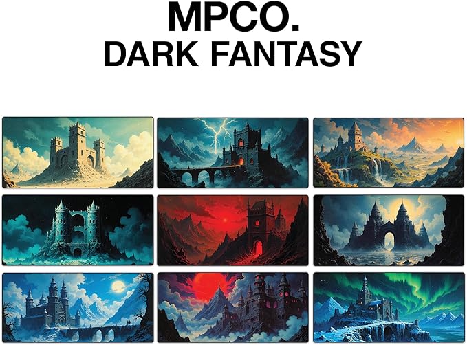 MPCO. Large Gaming Desk Pad - Fabric Desk Mats - Smooth Glide for Precision Gaming &amp Work