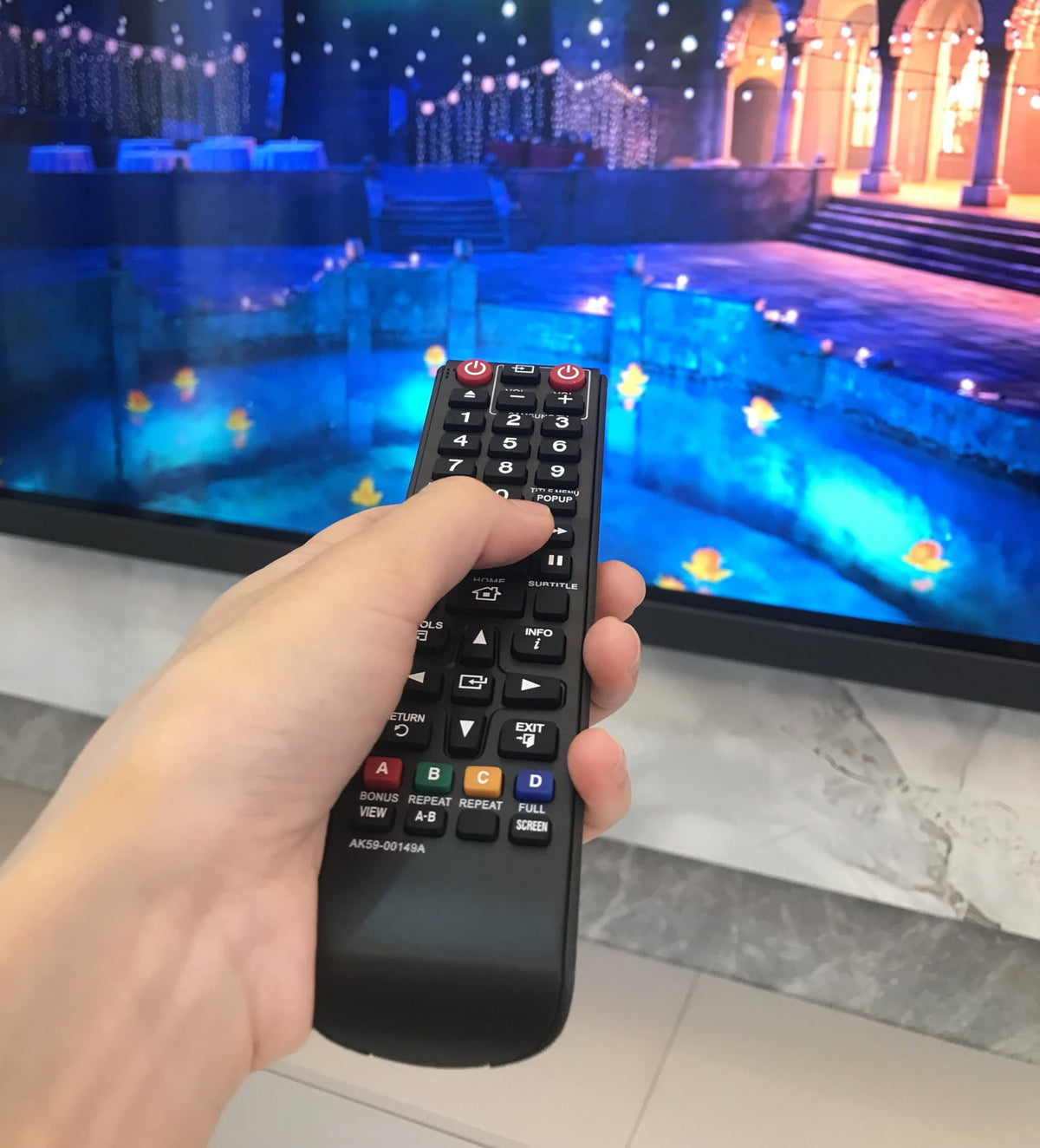 Replacement Remote Control for Samsung BD-JM57 BD-J5700/ZA BD-FM51C BD-FM51C/ZA Blu-ray Disc Player