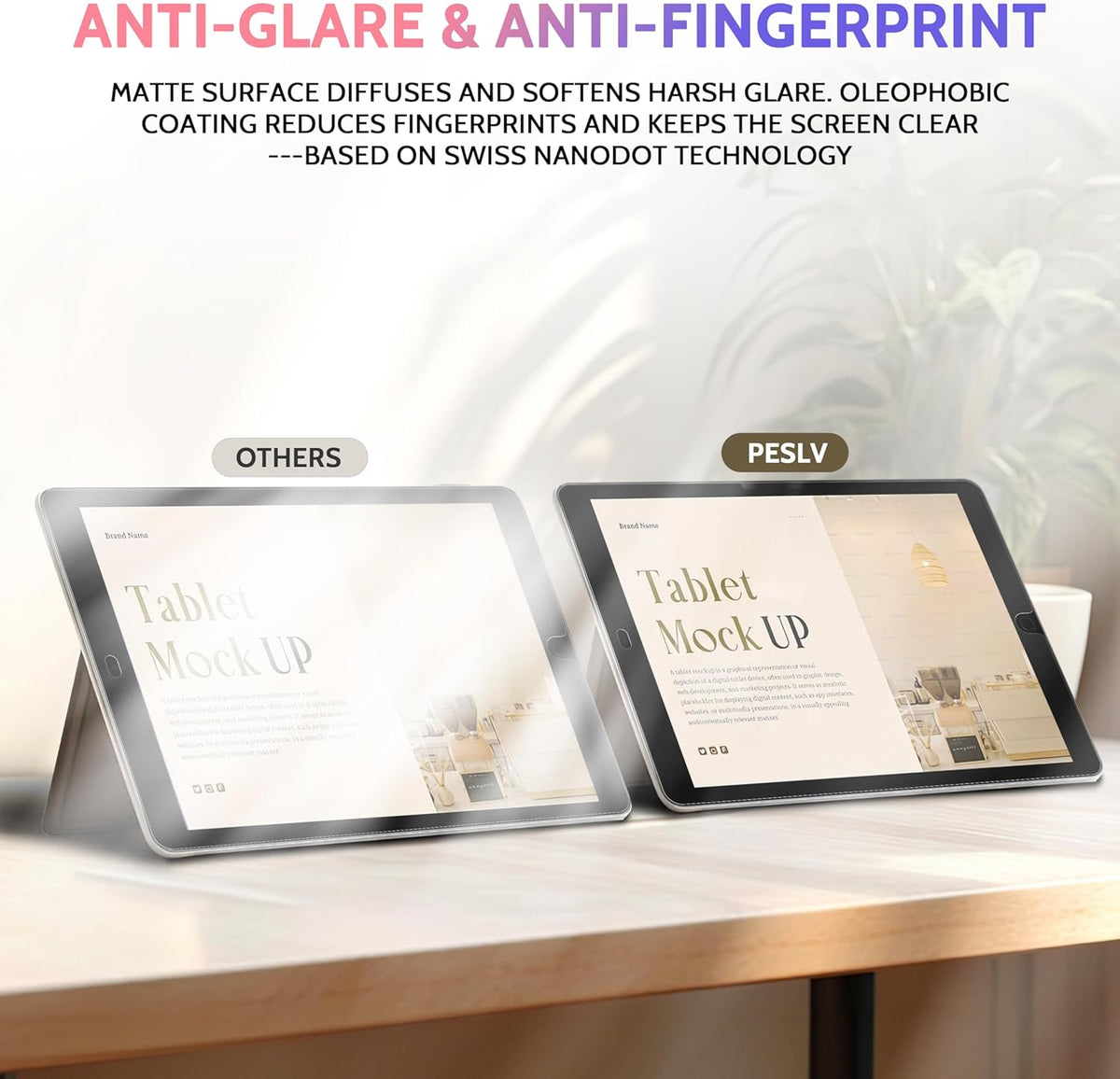 2 Pack Like Paper Screen Protector for iPad 9th/8th/7th (10.2-Inch, 2021-2019), Matte Anti Glare PET Film/Blue Light Filter Eye Protection Cover/Drawing & Writing Feel Like on Paper