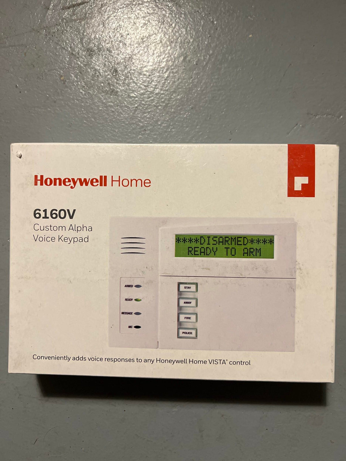 Honeywell Home 6160V Talking Alpha Display Keypad with Message Recording for Vista Systems