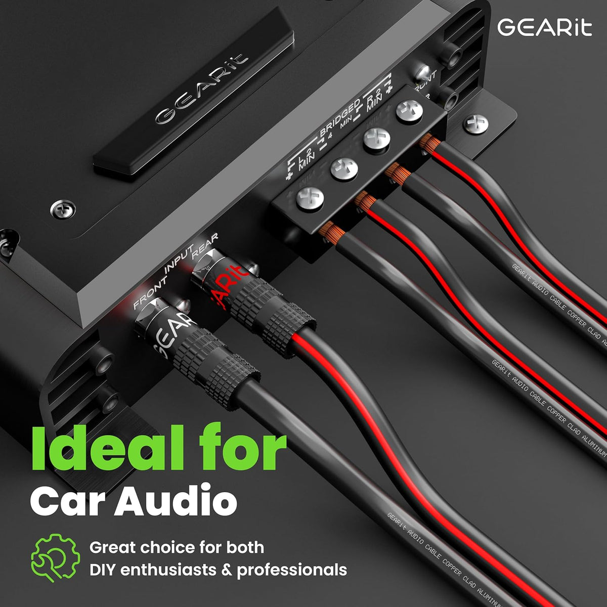 14AWG Speaker Wire, GearIT Pro Series 14 AWG Gauge Speaker Wire Cable (50 Feet / 15.24 Meters) Great Use for Home Theater Speakers and Car Speakers Black