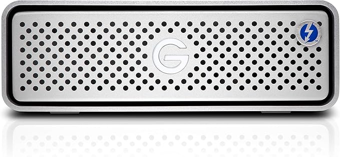 G-Technology 12TB G-DRIVE with Thunderbolt 3 and USB-C Desktop External Hard Drive Silver - 0G05383-1