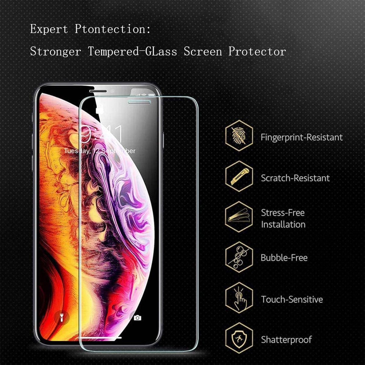 [2-Pack] Oukitel WP10 5G Screen Protector, 9H Hardness Anti-Scratch Tempered Glass Protective Film (6.67")